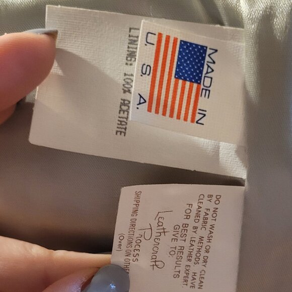 NWT Vintage 1991 Superbowl 25th Anniv Football XXV Lambskin Leather Jacket - Picture 13 of 16